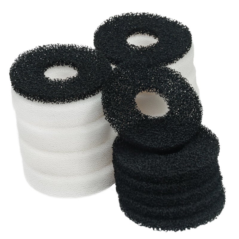 LTWHOME Compatiable Foam and Carbon Rings Fit for Biorb Filter Set/Service Kit (Pack of 16) - Image 1